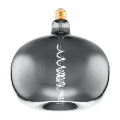 Dæmpbar Led-Pære|Filament Pære ^ EGLO LED-filamentpære E27 4W Big Size æbleform krom