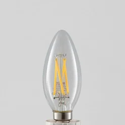 Arcchio Filament Pære|Led Pærer > LED-filamentpære E14 4 W 827 kerte, dæmpes, 3 stk