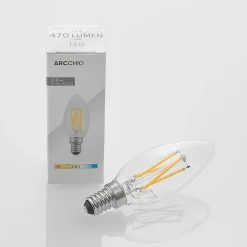 Arcchio Dæmpbar Led-Pære|Filament Pære > LED-filamentpære E14 4 W 827 kerte, dæmpes, 2 stk