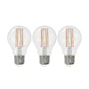 Arcchio Dæmpbar Led-Pære|Filament Pære > LED-filamentpære E27 6W klar 2.700K dæmpbar sæt med 3 stk