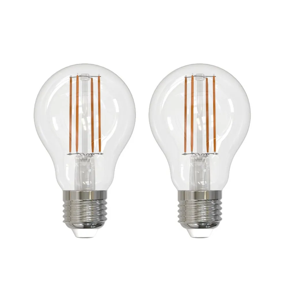 Filament Pære|Led Pærer ^ Arcchio LED-filamentpære E27 6W klar 2.700K dæmpbar sæt med 2 stk