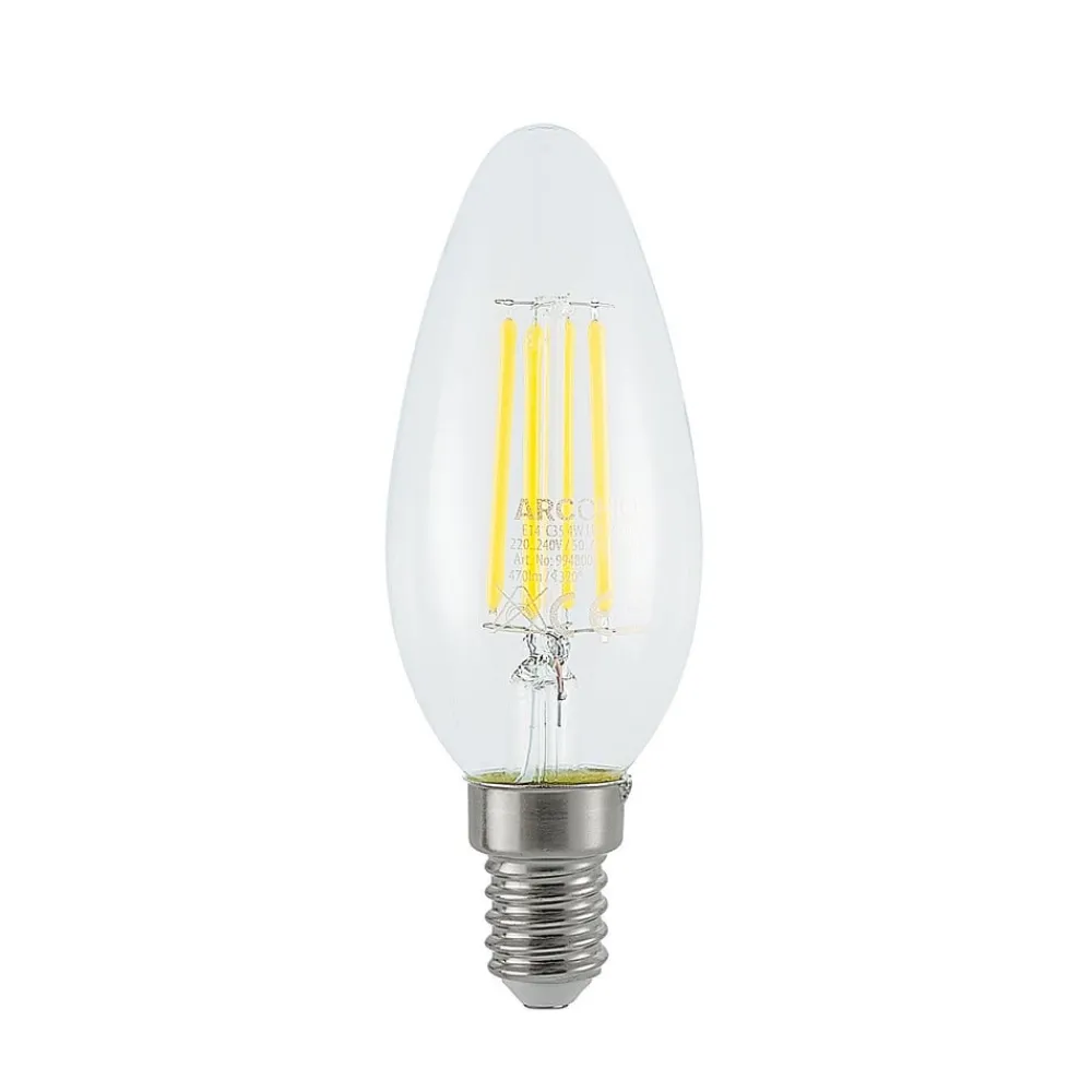 Arcchio Dæmpbar Led-Pære|Filament Pære > LED-filamentpære E14 4W 2.700K 3-trins dæmper