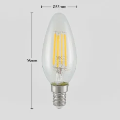 Arcchio Dæmpbar Led-Pære|Filament Pære > LED-filamentpære E14 4W 2.700K 3-trins dæmper