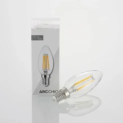 Arcchio Dæmpbar Led-Pære|Filament Pære > LED-filamentpære E14 4W 2.700K 3-trins dæmper