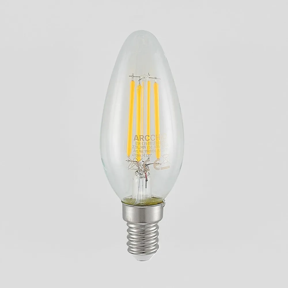Arcchio Dæmpbar Led-Pære|Filament Pære > LED-filamentpære E14 4W 2.700K 3-trins dæmper