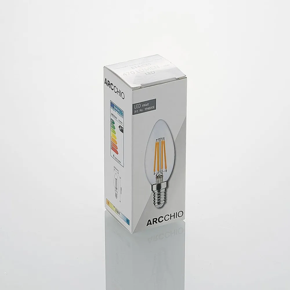 Arcchio Dæmpbar Led-Pære|Filament Pære > LED-filamentpære E14 4W 2.700K 3-trins dæmper