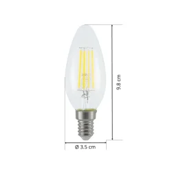 Arcchio Dæmpbar Led-Pære|Filament Pære > LED-filamentpære E14 4W 2.700K 3-trins dæmper