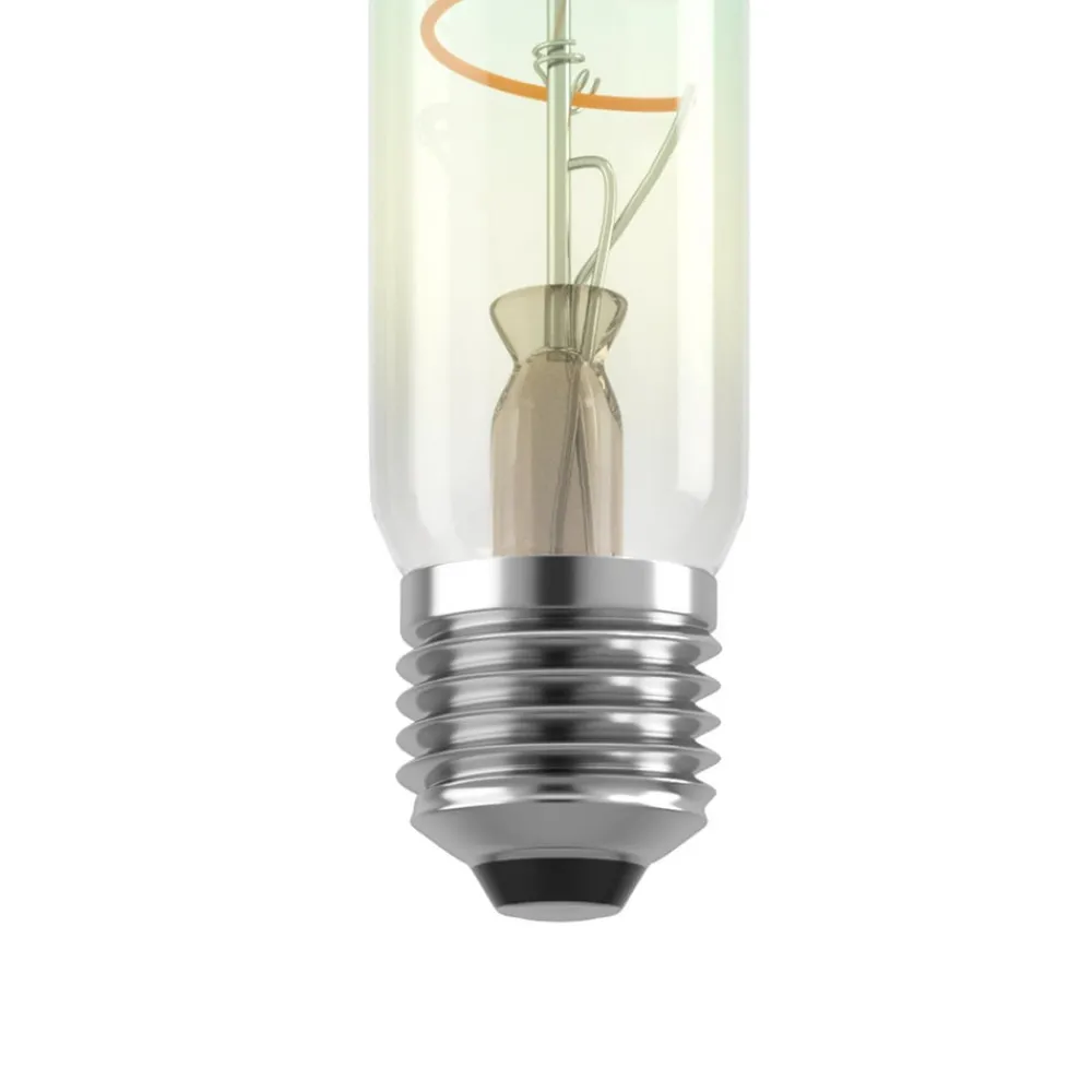 EGLO Dæmpbar Led-Pære|Filament Pære > LED-filamentpære E27 4W T30 2000K iriserende dæmpbar