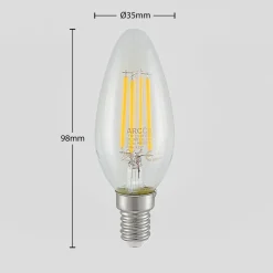 Arcchio Dæmpbar Led-Pære|Filament Pære > LED-filamentpære E14 4 W 827 3-trins-dæmper, 2 stk