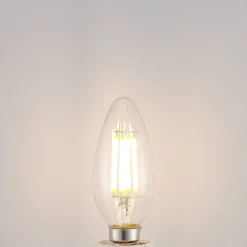 Dæmpbar Led-Pære|Filament Pære ^ Arcchio LED-filamentpære E14 4 W 827 3-trins-dæmper, 3 stk