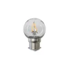 STAR TRADING Led Pærer > LED-filamentpære, G45, B22, 1 W, klar, 2.200 K