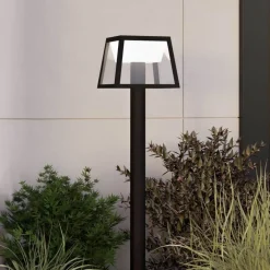 EGLO Solcelle Lampe Med Sensor|Solcellelamper > LED-gadelampe Altilia, højde 106 cm, sort, sensor