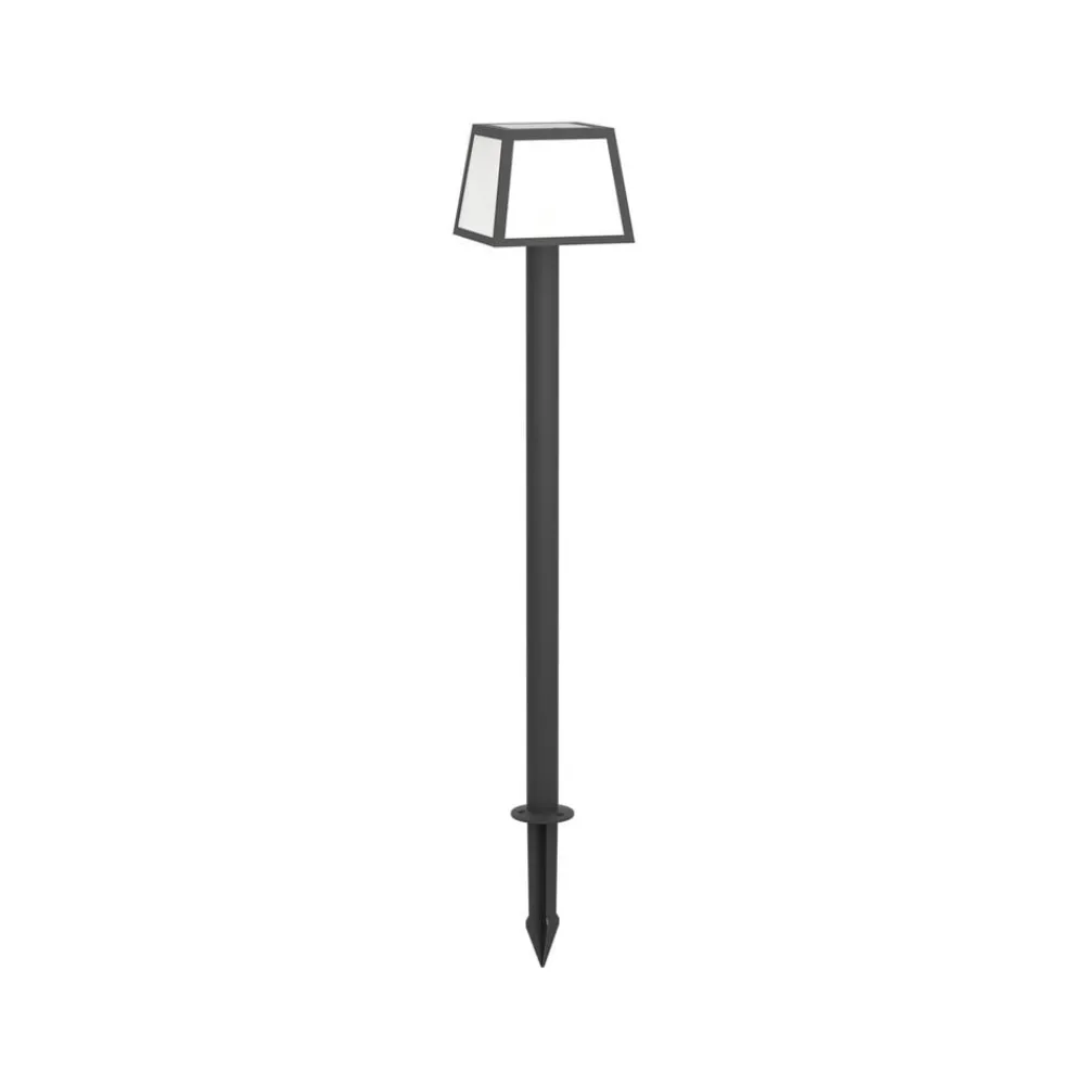 EGLO Solcelle Lampe Med Sensor|Solcellelamper > LED-gadelampe Altilia, højde 106 cm, sort, sensor