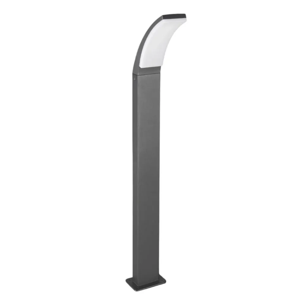 Gadebelysning ^ Reality Leuchten LED-gadelampe Beja, antracit, aluminium, højde 100 cm