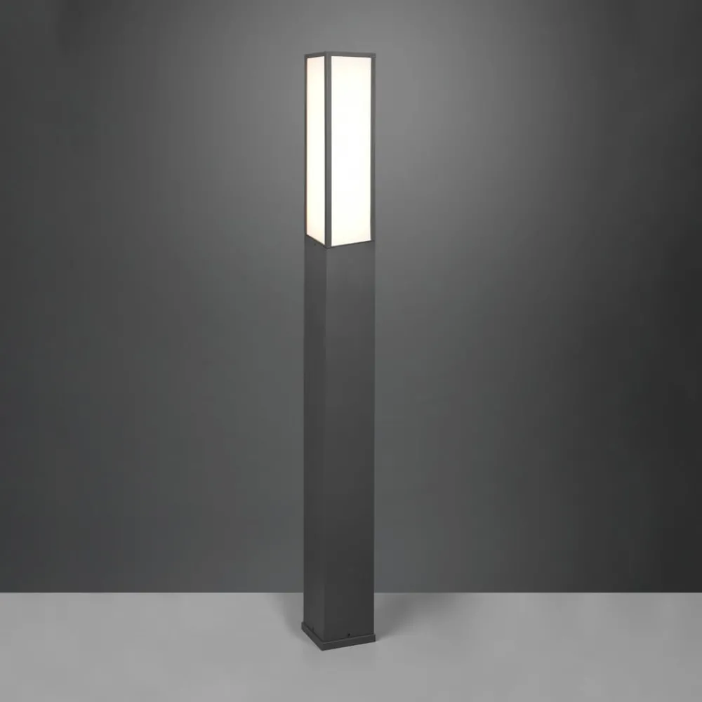 Trio Lighting Gadebelysning > LED-gadelampe Fuerte, antracit, aluminium, IP54