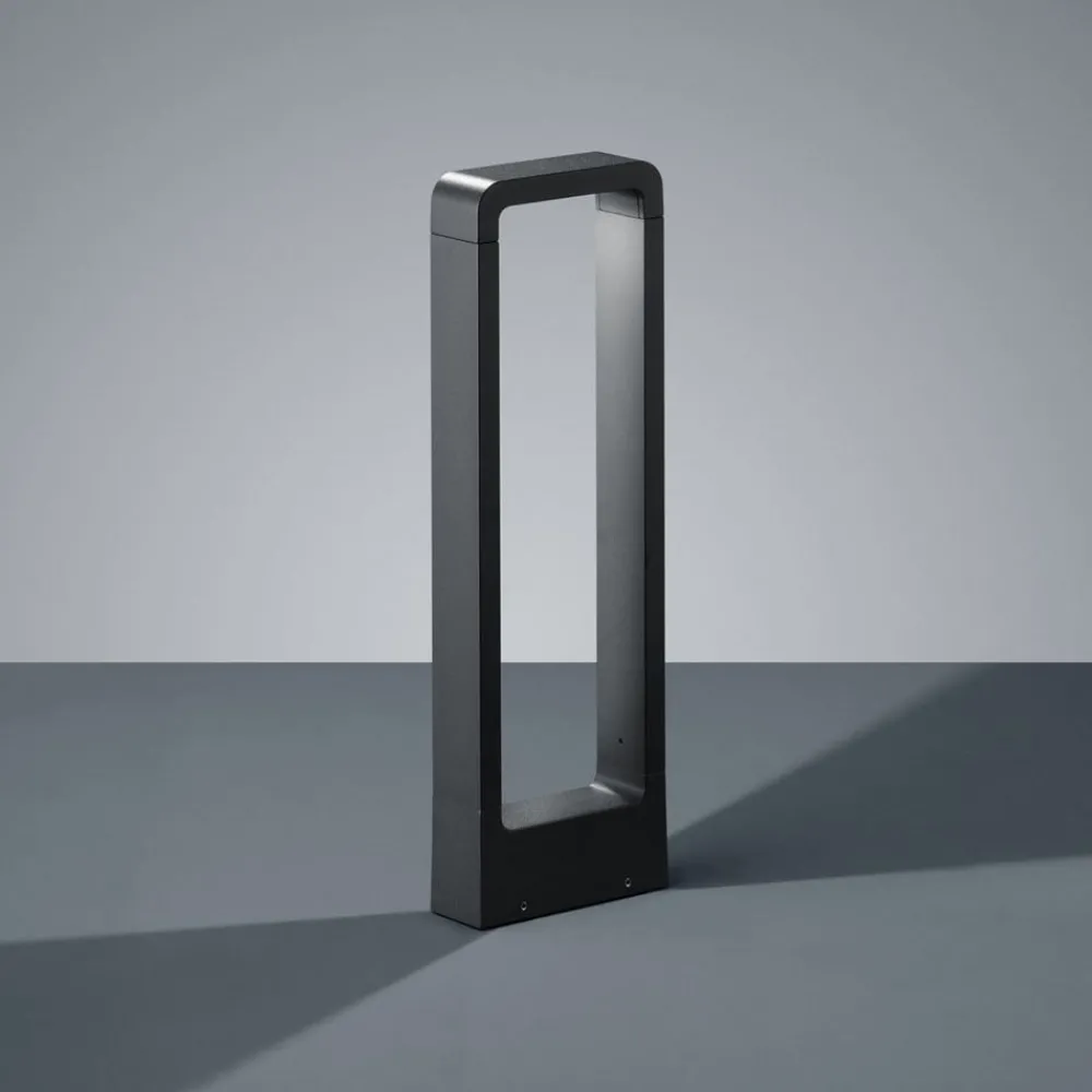 Trio Lighting Gadebelysning > LED-gadelampe RENO, antracit, højde 50 cm, metal, IP54
