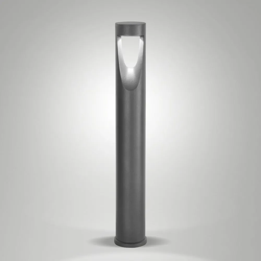 Fabas Luce Gadebelysning > LED-gadelampe Teo, 80 cm høj, sort, metal, IP65