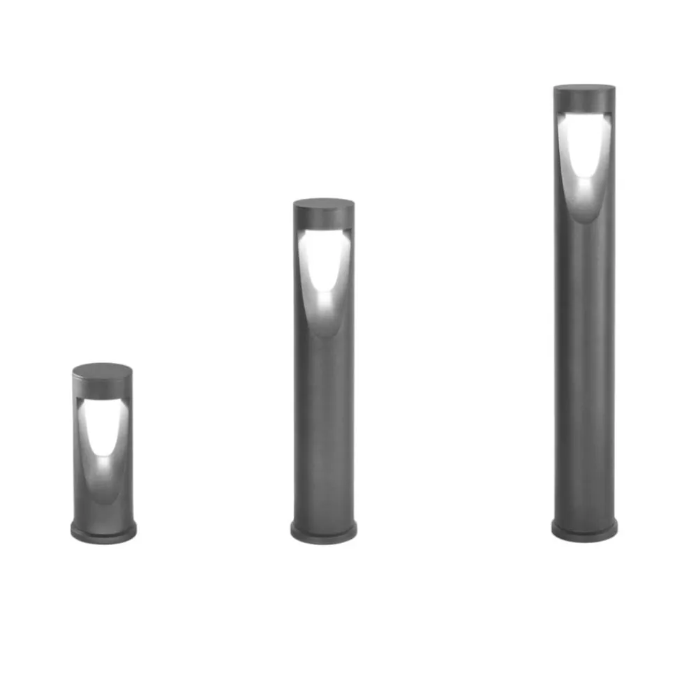 Fabas Luce Gadebelysning > LED-gadelampe Teo, 80 cm høj, sort, metal, IP65