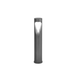 Gadebelysning ^ Fabas Luce LED-gadelampe Teo, 60 cm høj, sort, metal, IP65
