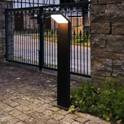 Deko-Light Gadebelysning > LED-gadelampe Tucanae, grå, højde 100 cm, IP65, metal