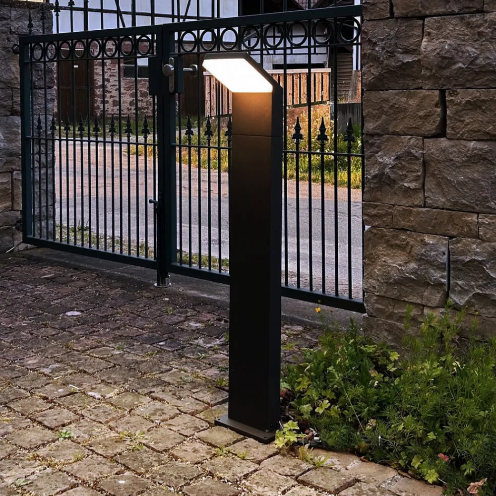 Deko-Light Gadebelysning > LED-gadelampe Tucanae, grå, højde 100 cm, IP65, metal