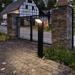 Deko-Light Gadebelysning > LED-gadelampe Tucanae, grå, højde 100 cm, IP65, metal