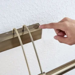 Lindby Gang|Pendellamper > LED-gallerilampe Mailine, patineret messing