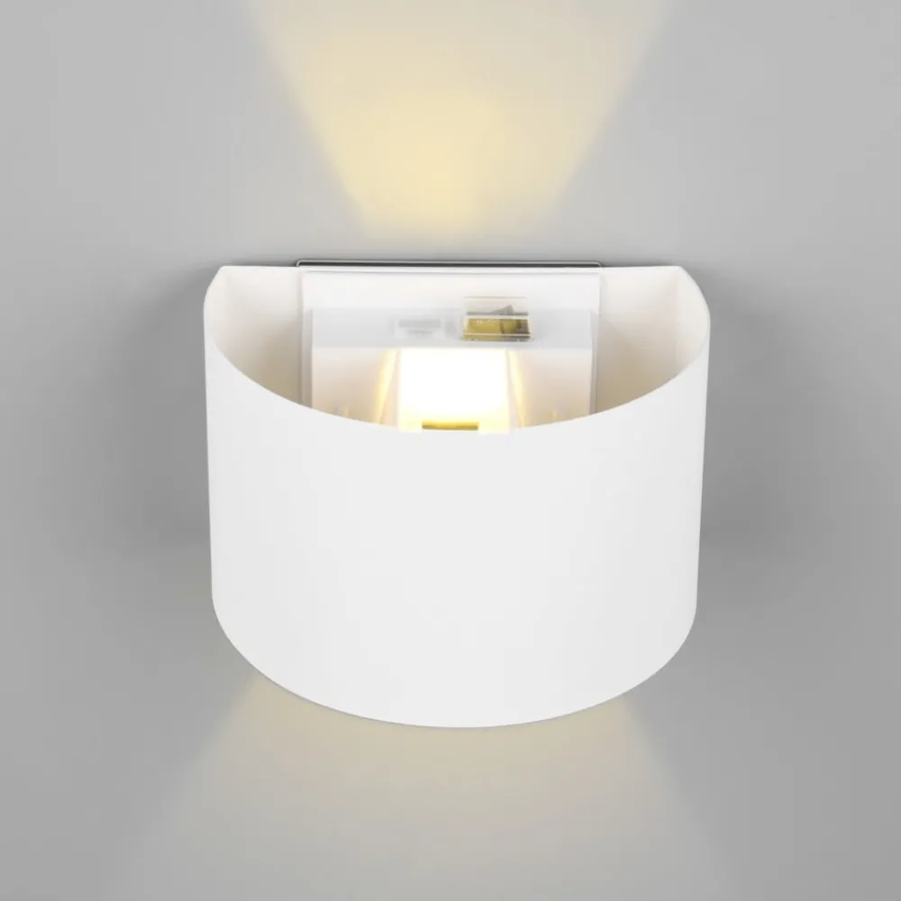 Reality Leuchten Væglampe Med Sensor|Væglamper > LED genopladelig udendørs væglampe Talent, hvid, bredde 16 cm, sensor