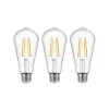 Filament Pære|Led Pærer ^ Arcchio LED glødepære klar E27 3,8W 2700K 806lm sæt med 3 stk