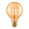 EGLO Dæmpbar Led-Pære|Filament Pære > LED-globe E27 G80 4 W filament 1.700 K rav, dæmpes