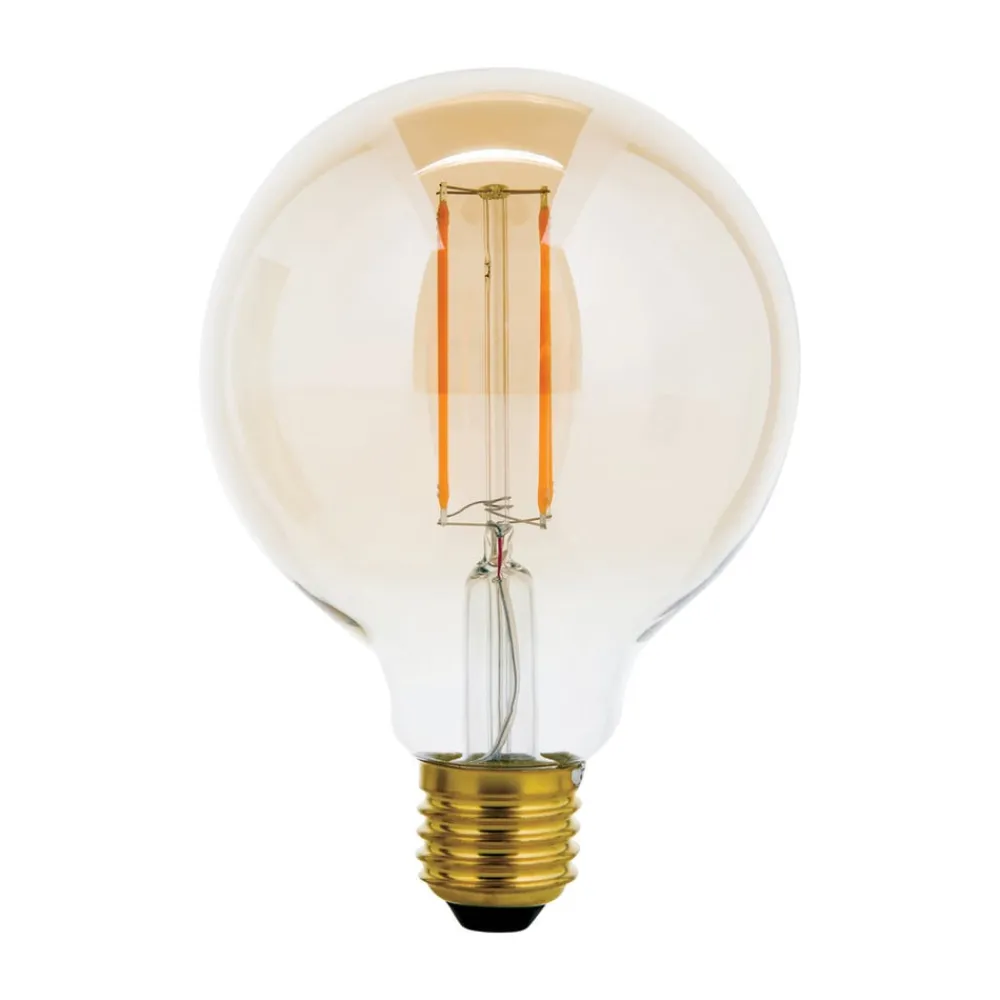 ORION Dæmpbar Led-Pære|Led Pærer > LED-globepære E27 G95 6 W ravgul 2.200 K, dæmpes