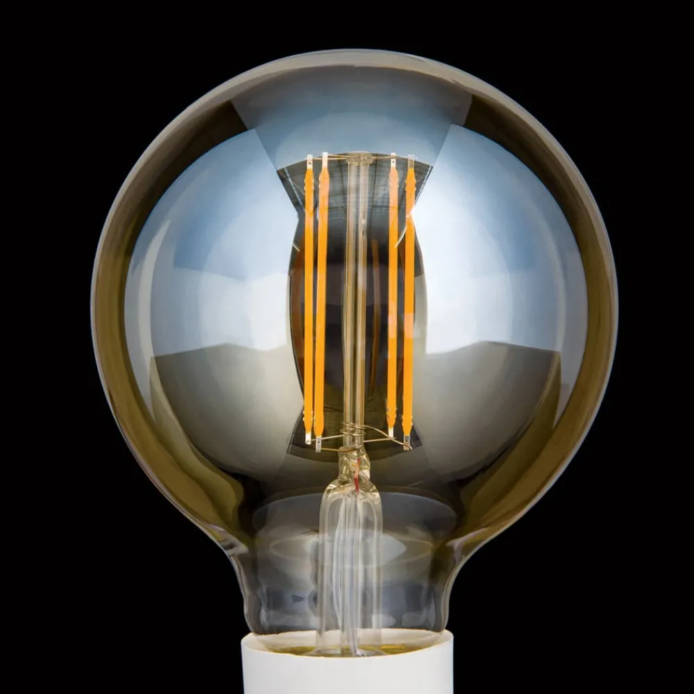 ORION Dæmpbar Led-Pære|Led Pærer > LED-globepære E27 G95 6 W ravgul 2.200 K, dæmpes