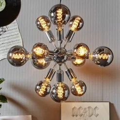 STAR TRADING Dæmpbar Led-Pære|Filament Pære > LED-globepære E27 2 W G125 Decoled Spiral Smoke