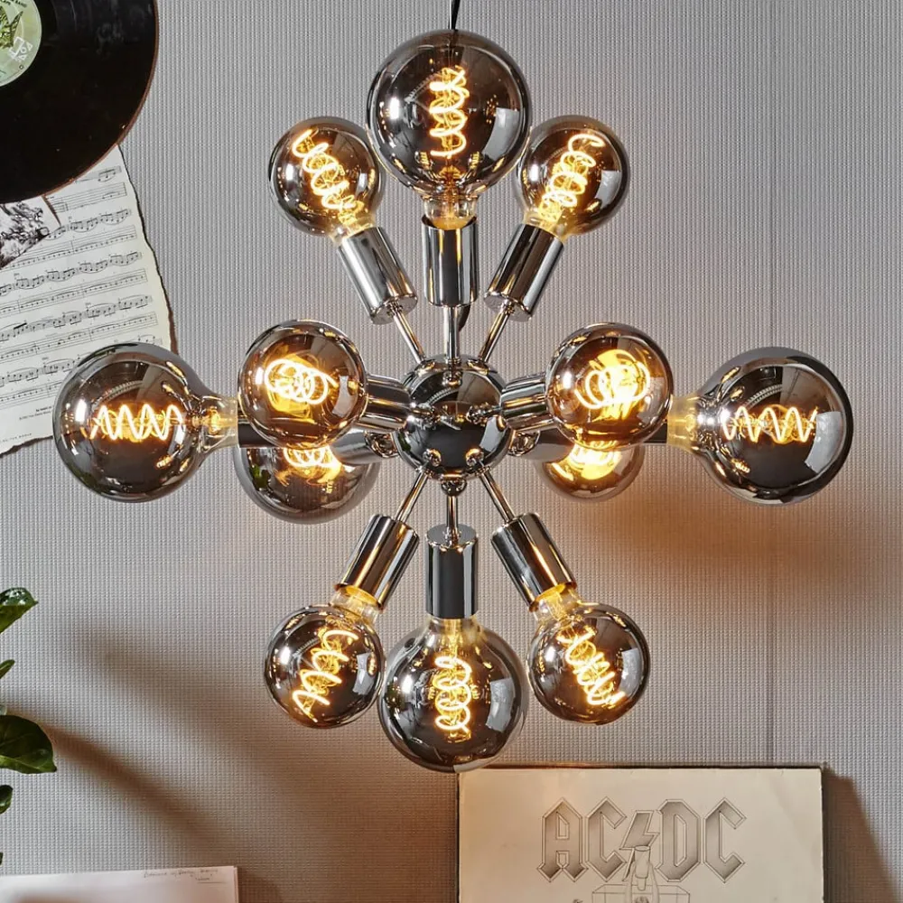 STAR TRADING Dæmpbar Led-Pære|Filament Pære > LED-globepære E27 2 W G125 Decoled Spiral Smoke