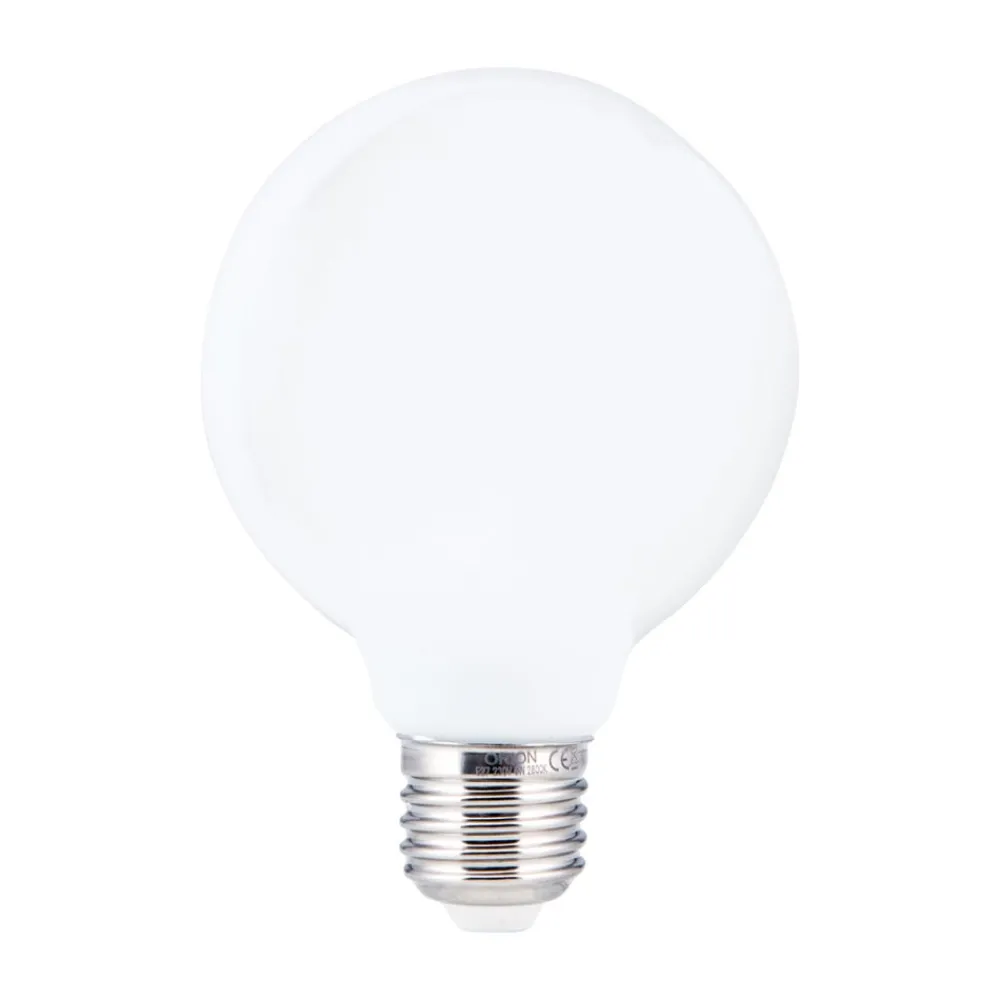 ORION Dæmpbar Led-Pære|Led Pærer > LED-globepære E27 8 W G95 2.700 K opal, kan dæmpes