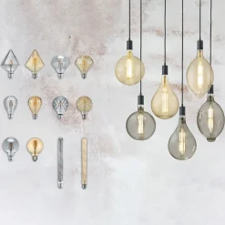 Trio Lighting Filament Pære|Led Pærer > LED-globepære E27 6W 2.700K rav