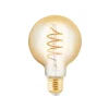 EGLO Filament Pære|Led Pærer > LED-globepære E27 4W ravfarvet Ø 8 cm