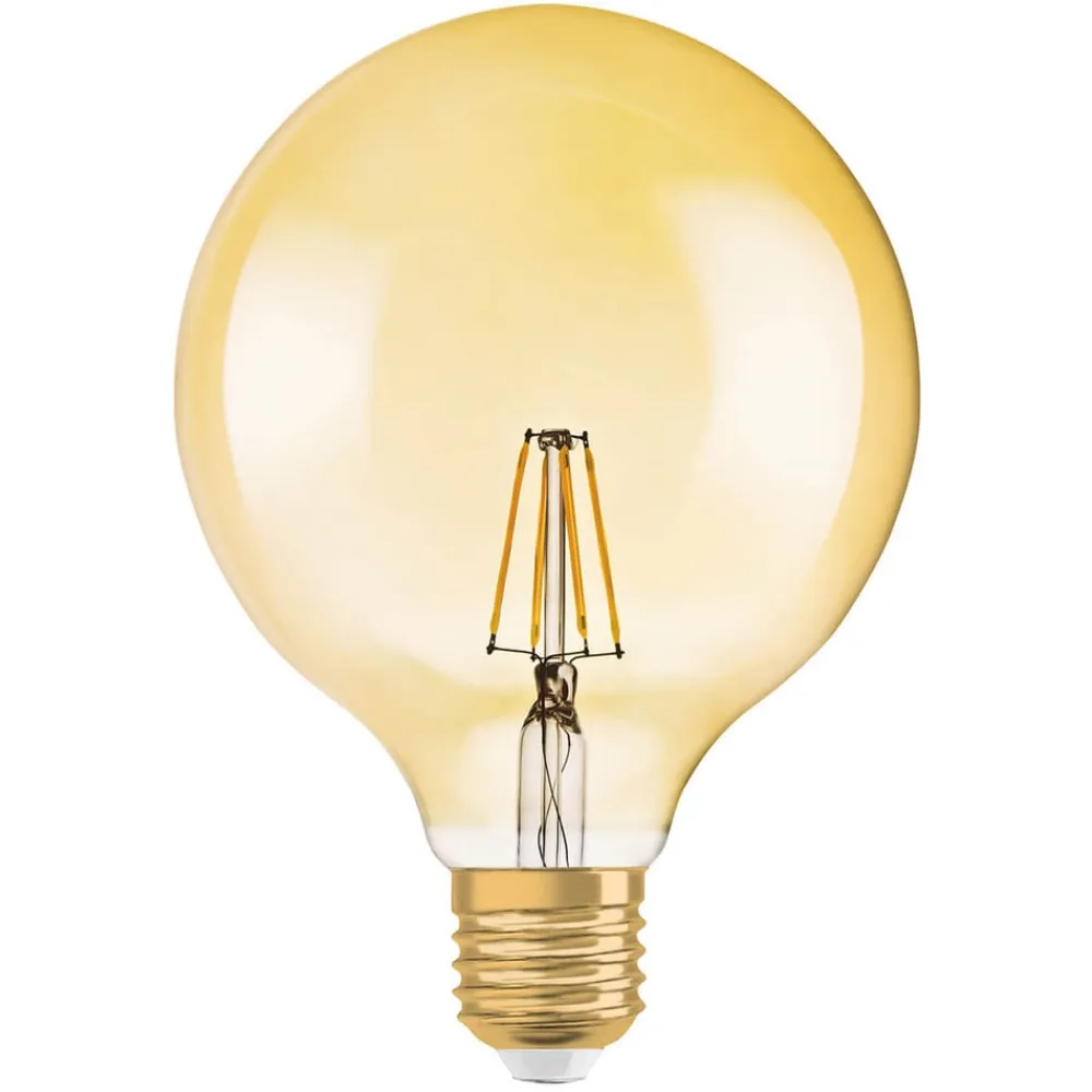 Filament Pære ^ OSRAM LED globepære Gold E27 2,5W varmhvid 220 lumen