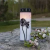 STAR TRADING Dekorationsbelysning > LED gravlys Mælkebøtte, 21 cm hvid/sort plast batteri