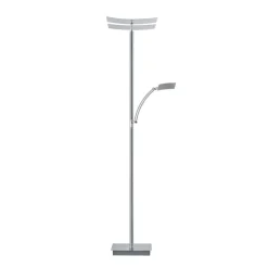HELL Gulvlamper > LED-gulvlampe Andy, 3 lyskilder, mat nikkel, CCT, dæmper