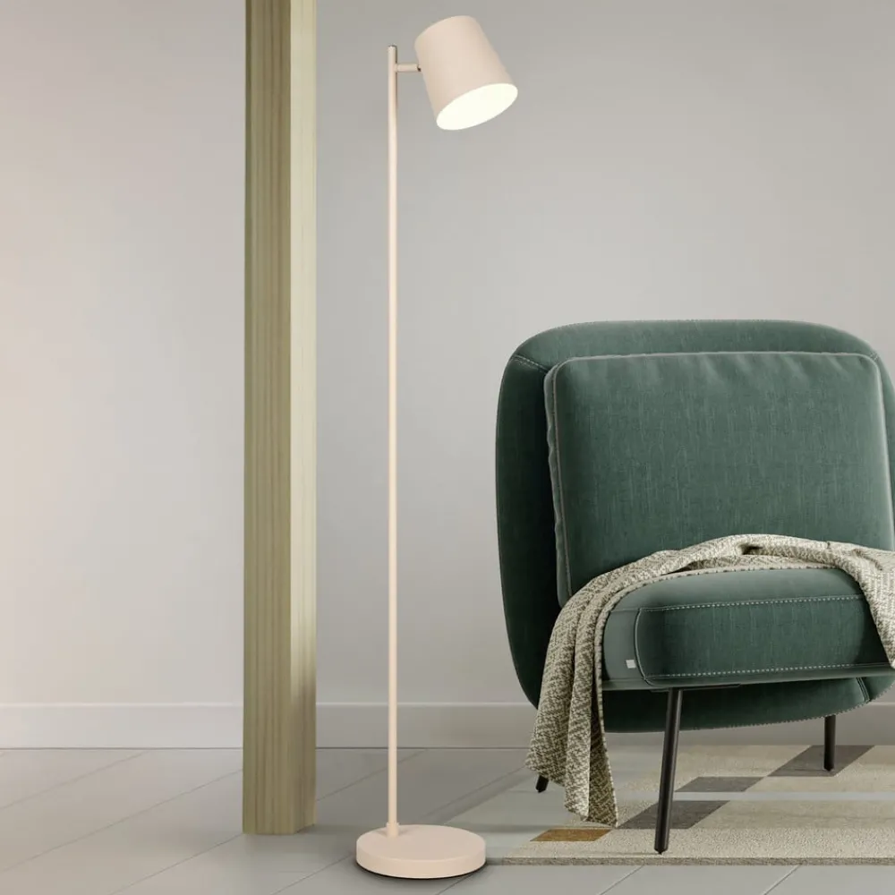 Reality Leuchten Gulvlamper|Gulvlamper > LED-gulvlampe Blake, sand, metal, dæmpbar