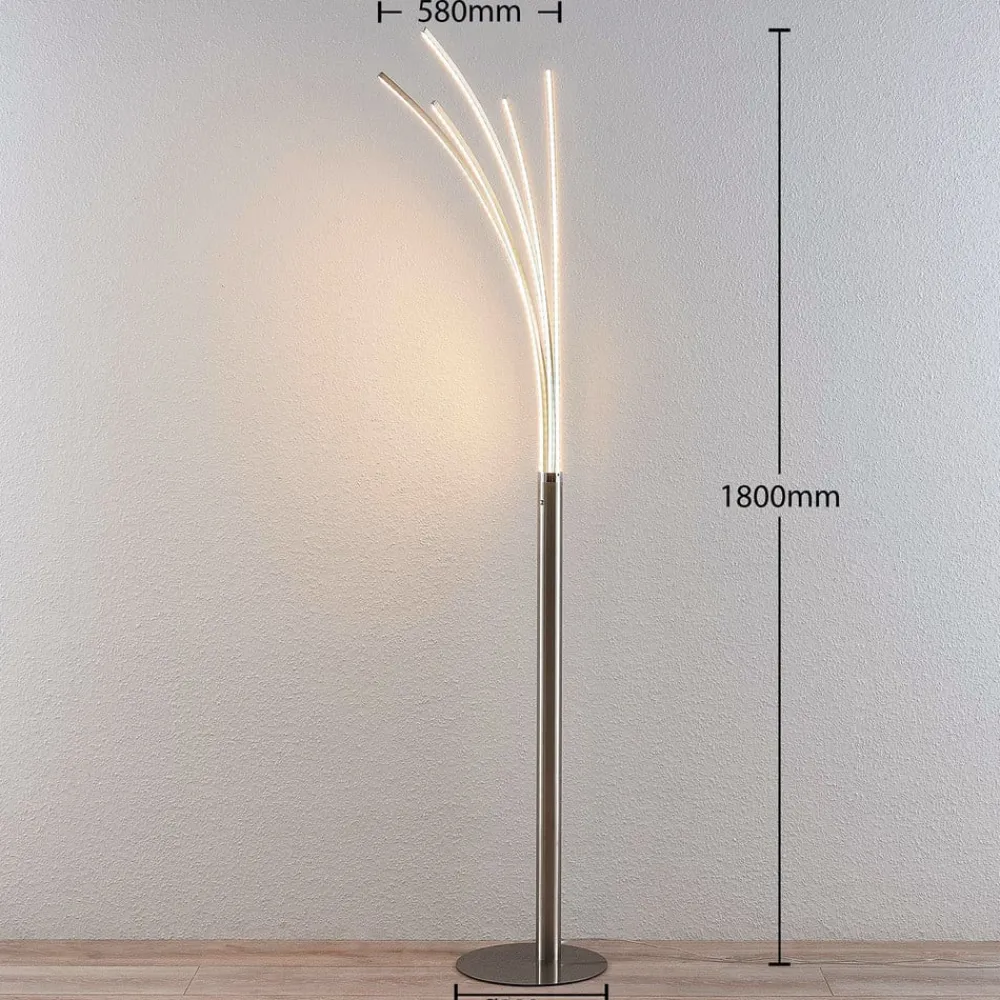 Lindby Gulvlamper|Gulvlamper > LED gulvlampe Boba med flere rammer