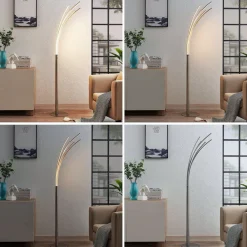Lindby Gulvlamper|Gulvlamper > LED gulvlampe Boba med flere rammer