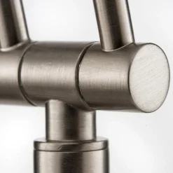Gulvlamper|Gulvlamper ^ Knapstein LED-gulvlampe Carl, nikkelfarvet, justerbar, dæmpbar
