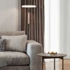 Trio Lighting Gang|Gulvlamper > LED-gulvlampe Celeste hvid/brun 160 cm glas/metal Touchdim