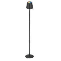 Briloner Gulvlamper|Gulvlamper > LED-gulvlampe Coloris, sort, RGB, dæmper, IP44, USB