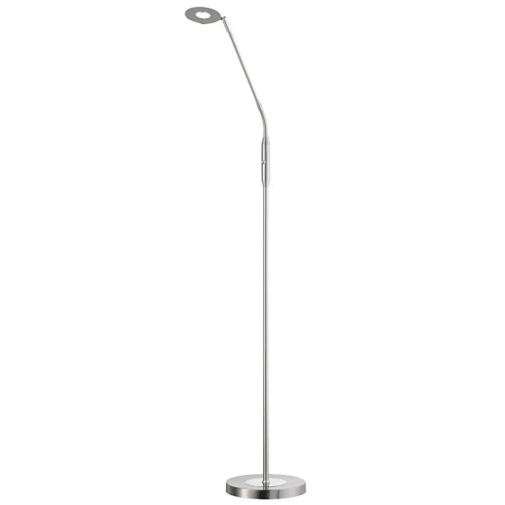FISCHER & HONSEL Gulvlamper|Gulvlamper > LED-gulvlampe Dent, CCT, enkeltlys, nikkel