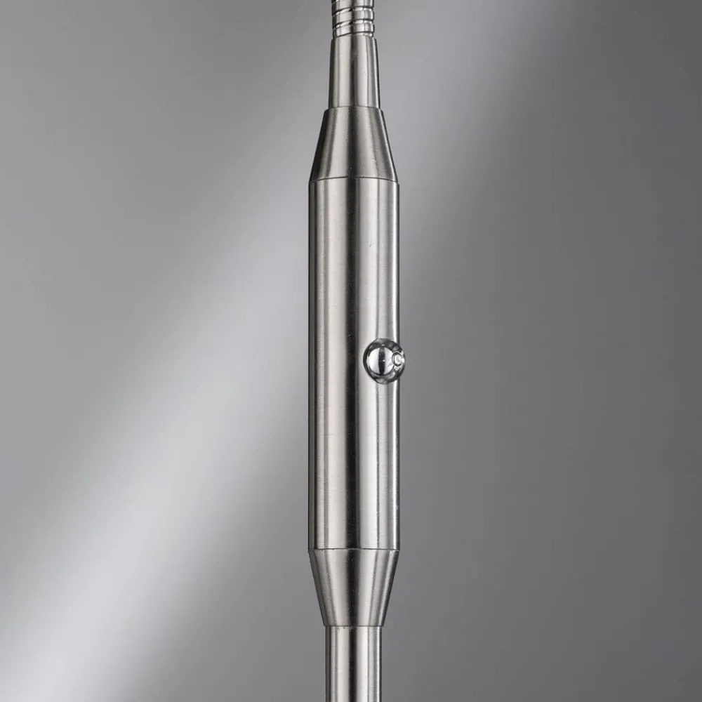 FISCHER & HONSEL Gulvlamper|Gulvlamper > LED-gulvlampe Dent, CCT, enkeltlys, nikkel