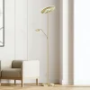 FISCHER & HONSEL Gang|Pendellamper > LED-gulvlampe Dent, messingfarvet, 180 cm, CCT, 2 lyskilder
