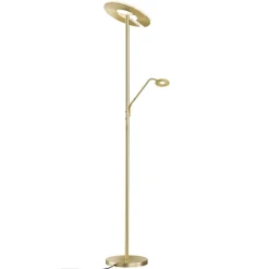 FISCHER & HONSEL Gang|Pendellamper > LED-gulvlampe Dent, messingfarvet, 180 cm, CCT, 2 lyskilder